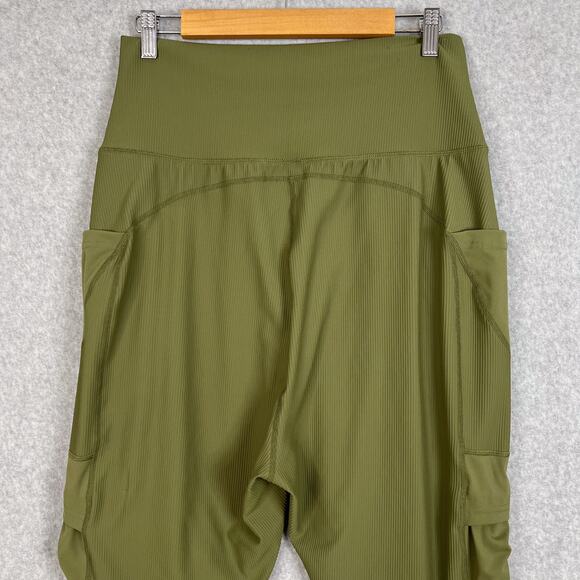 Free People Movement Green Take A Hike Harem Cargo Pants Size Large - Picture 5 of 8